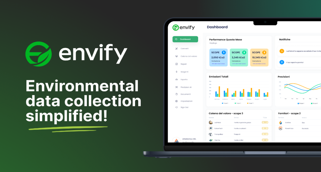 Envify: La Soluzione Innovativa per la Gestione dei Dati Ambientali per le PMI